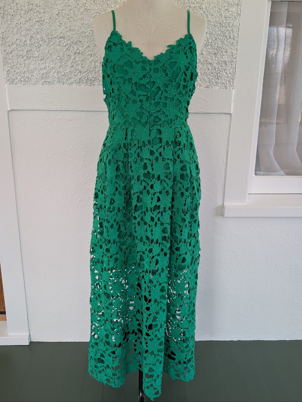 Vici  Picturesque Lace Midi Dress Green Medium